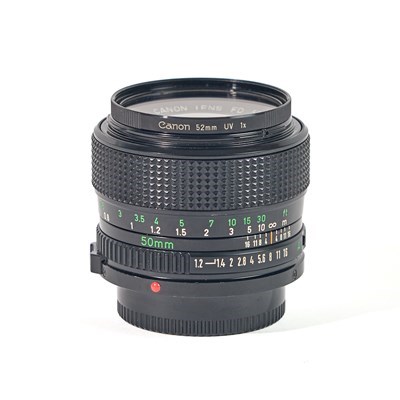 [SHFD5012-8] Canon FD 50mm f/1.2 Lens w/- Canon UV filter Grade 8