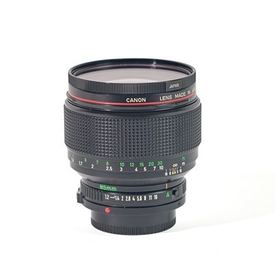 [SHFD8512-9] Canon FD 85mm f/1.2 L Lens w/- Canon Skylight Filter Grade 9
